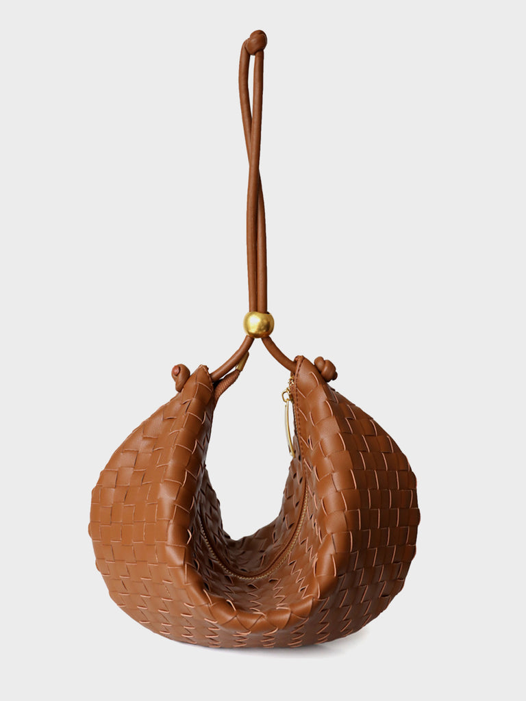 Mini cornsilk semi patent leather bag, Designer Collection
