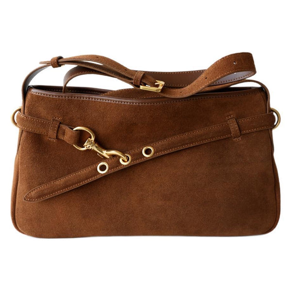 Suede Leather Shoulder Bag Messenger Bag