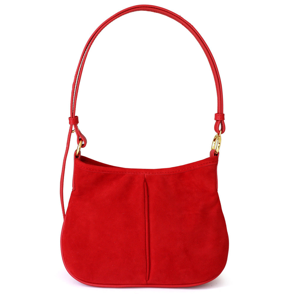 Suede Leather Shoulder Bag Hobo Bag