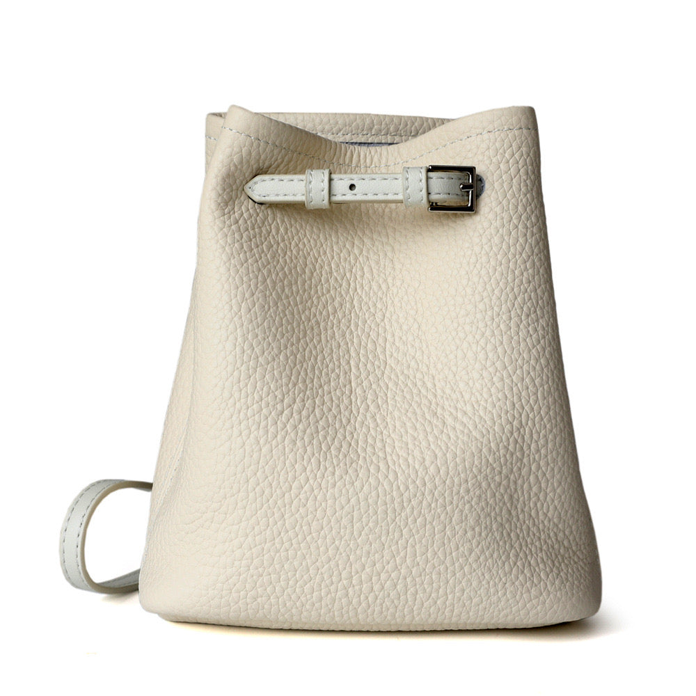 Mini Soft Leather Bucket Bag Crossbody Bag