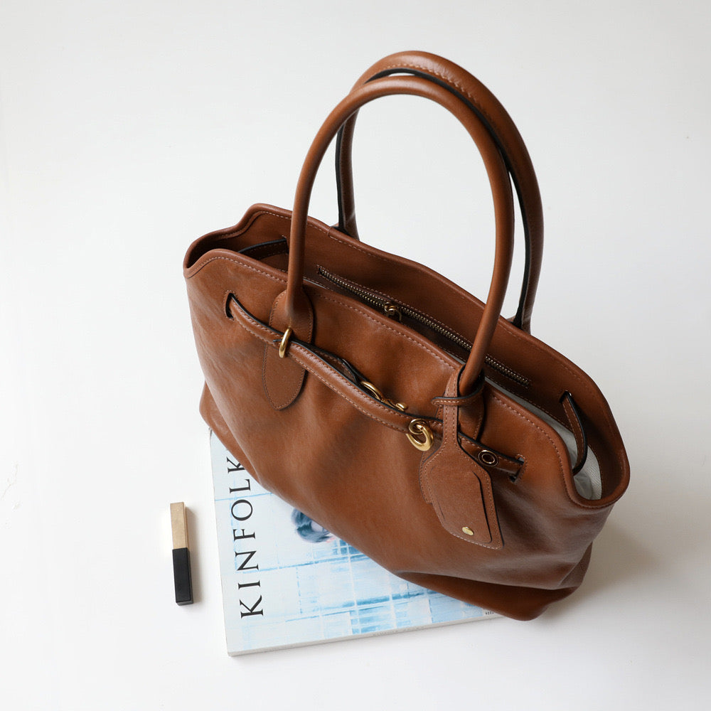 Top Handle Tote Bag Leather Commuter Bag