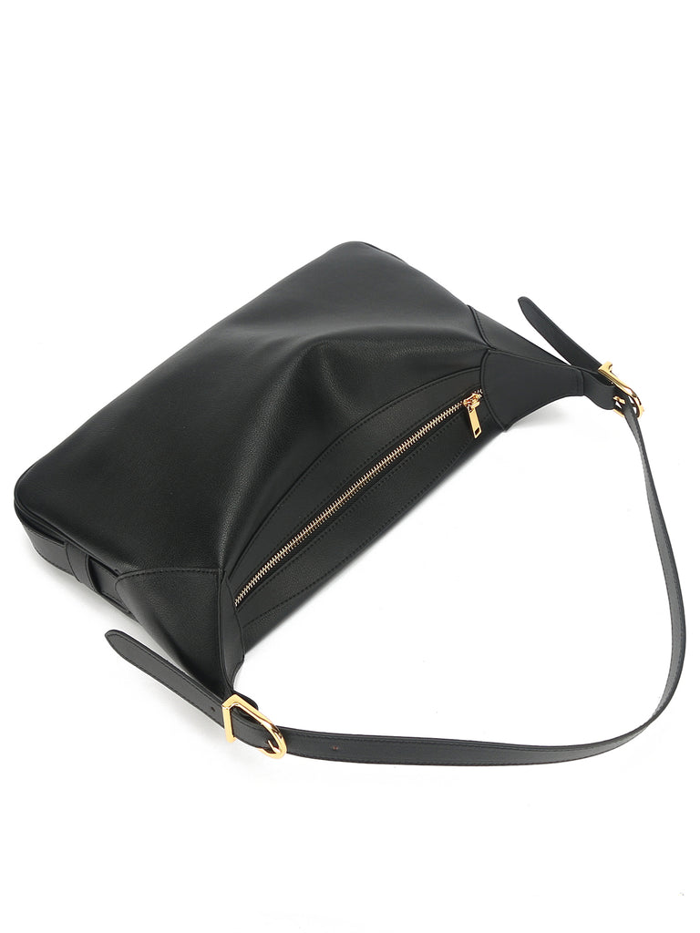 Women's Hobo Baguette Shoulder Bags in Vegan Patent Leather - ROMY