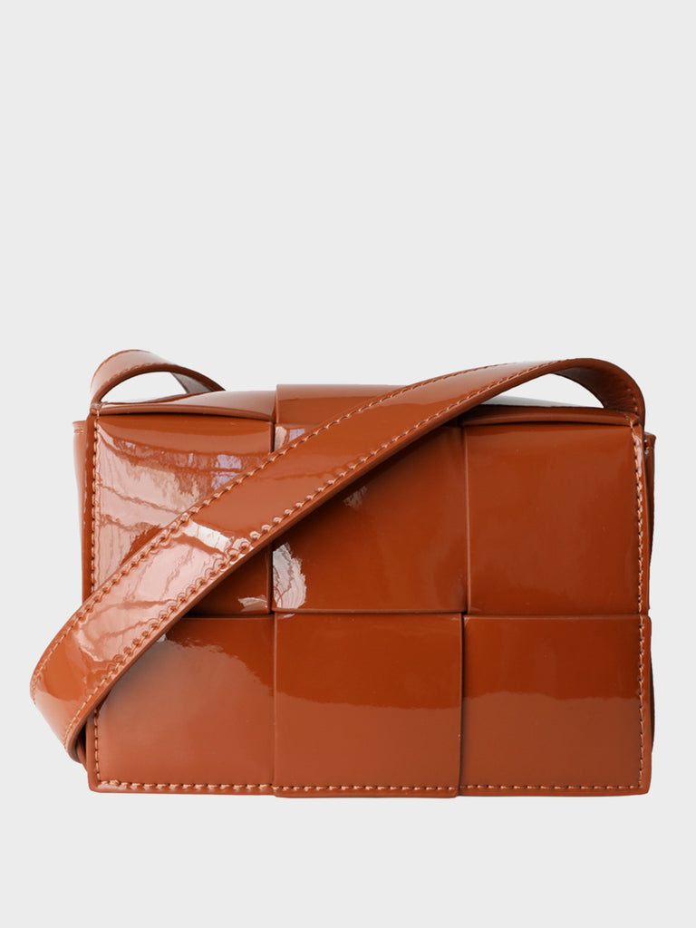 Small Cassette intrecciato leather shoulder bag