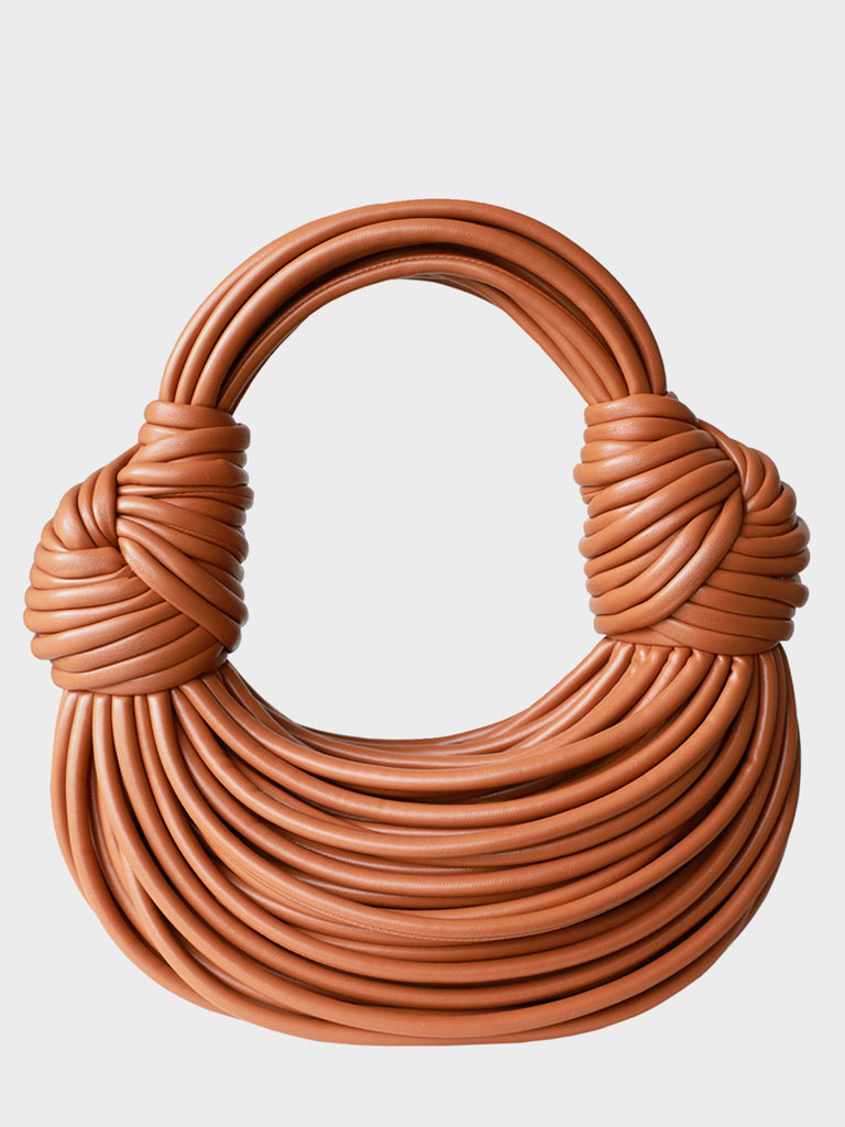 Braided handle Italian leather tote — Linny Kenney